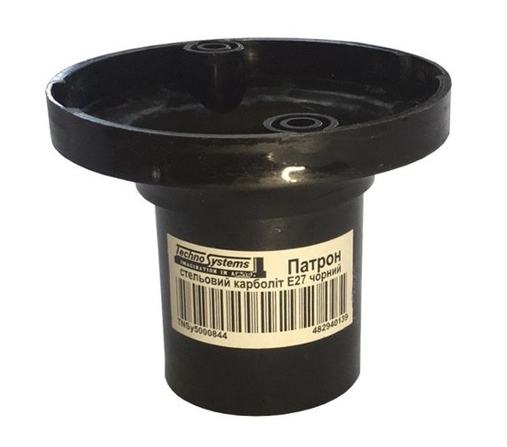 Патрон потолочный карболит Е27 черный Ny95000844 | Зображення 1