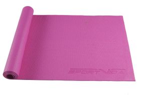 Коврик (мат) для йоги и фитнеса SportVida PVC 4 мм SV-HK0049 Pink
