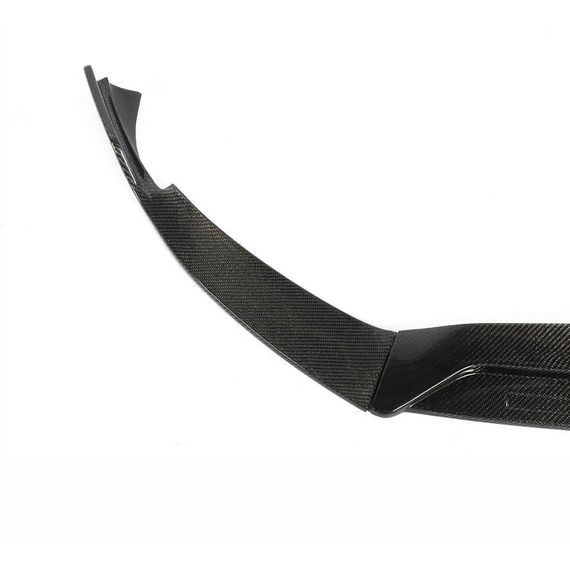 Накладка на передній бампер Lip V3 (для AMG-Line SD 2018-2021, Карбон) для Mercedes A-сlass W177 2018- рр | Зображення 1