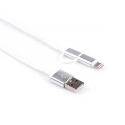 Дата кабель USB 2.0 AM to Micro 5P&amp;Lightning 1.0m Vinga (USBAMMICRO&amp;Lightning-1.0) (USBAMMICRO&amp;Lightning-1.0) | Зображення 1