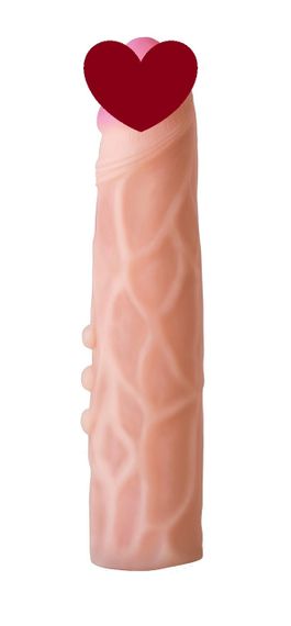 Насадка для страпона тілесна EGZO CIBERSKIN NSTR05 ( 21,5 см х 4,6 см ) Sex Aura