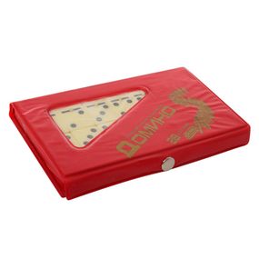 Настольная игра Домино M 0003 в пенале Красный