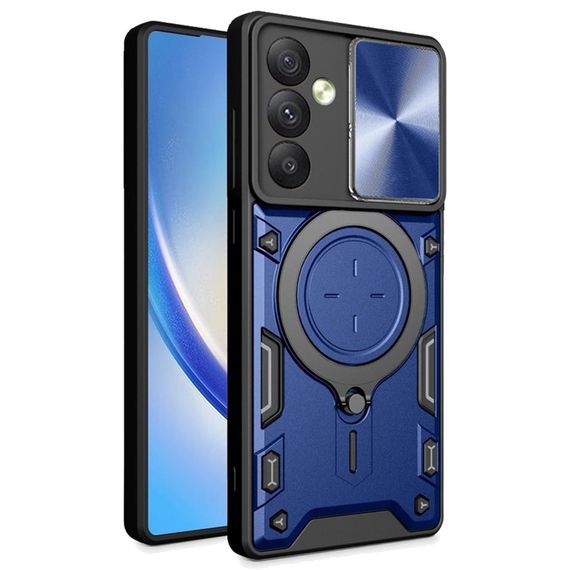 Чохол Magnetic Stand з захистом камери для Samsung Galaxy A05s колір Синiй | Зображення 2