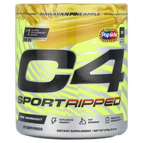 Предтренировочный комплекс Cellucor C4 Sport Ripped, Pre-Workout, Popsicle® 270 g (Hawaiian Pineapple)