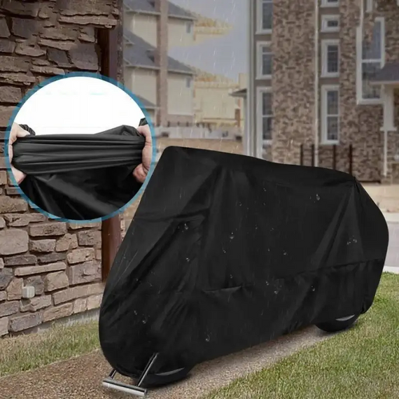 Захисний тент-чохол на байк, водонепроникний чохол для мотоцикла з водонепроникного поліестеру
