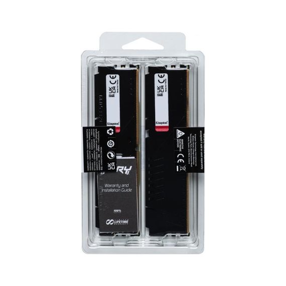 Модуль пам'яті для комп'ютера DDR5 64GB (2x32GB) 5600 MHz Fury Beast Black Kingston Fury (ex.HyperX) (KF556C36BBE2K2-64) | Зображення 6