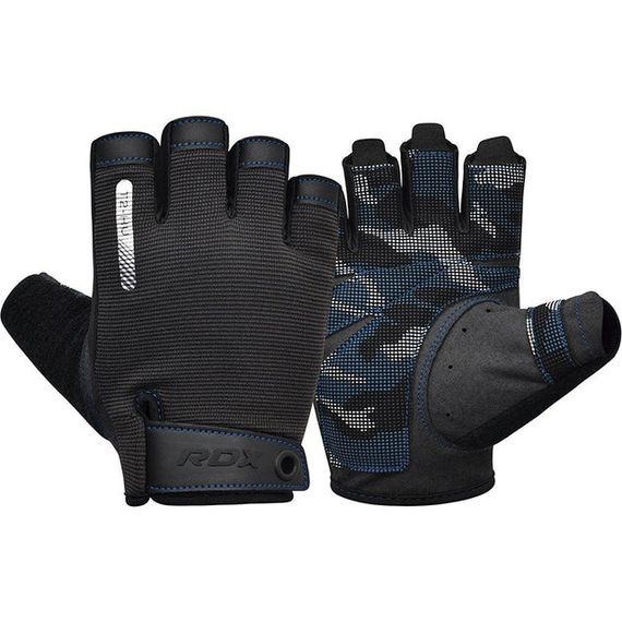 Рукавички для фітнесу RDX T2 Half Blue M