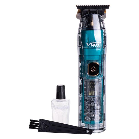 Тример для стрижки акумуляторний з 4 насадками Зелений VGR V-961 | Зображення 1