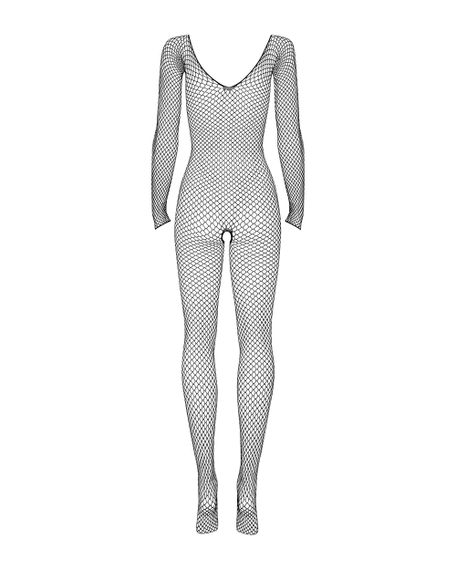 Комбинезон-сетка с рукавами и вырезом Obsessive N109 Черный S/M/L | Зображення 2
