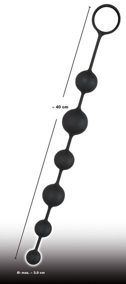 Анальні кульки - Black Velvets Anal Beads | Зображення 2