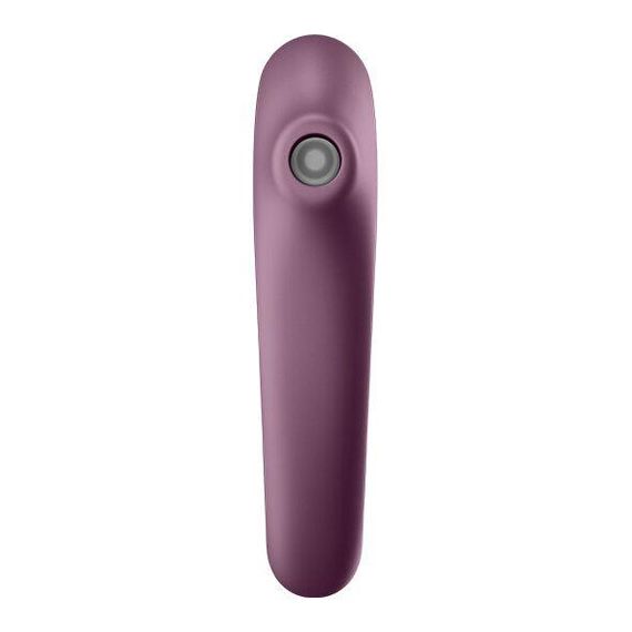 Вакуумний стимулятор з вібрацією Satisfyer Dual Kiss Wine Red | Зображення 1