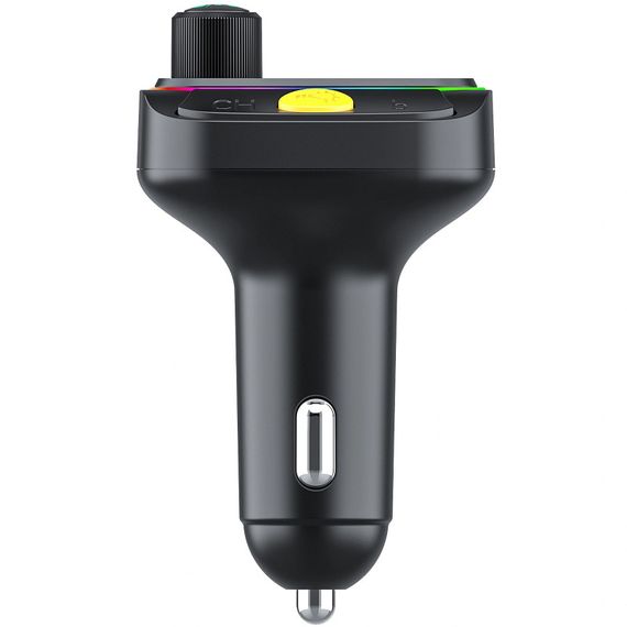 АЗП FM модулятор WIWU QC031 MP3 Car PD20W+QC3.0 (2USB-A/1C) Black | Зображення 5