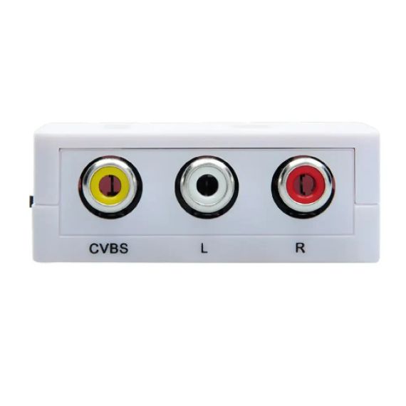 Конвертер HDMI на RCA (AV) CVBS адаптер відео з аудіо 1080P HDV-610 AV-001 White | Зображення 3