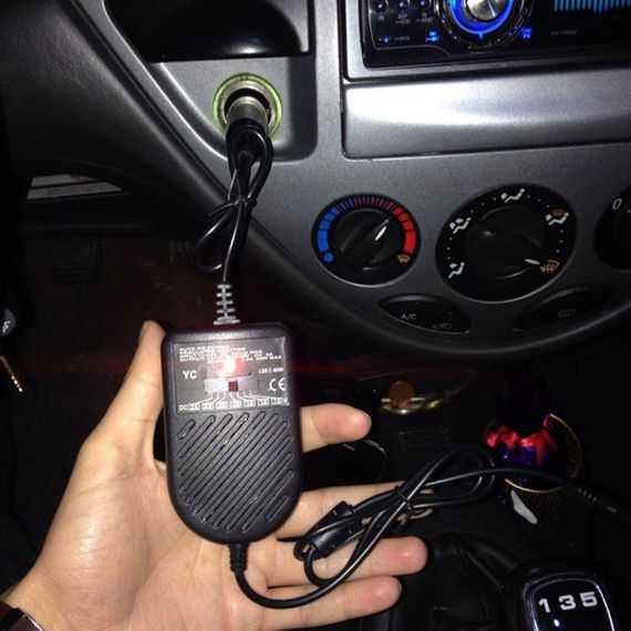 Автомобильное зарядное устройство для ноутбуков от прикуривателя + 8 штекеров, EL-80W / Универсальный блок | Зображення 5