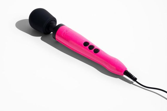 Вібромасажер DOXY Die Cast Massager Hot Pink, дуже потужний, живлення 220В, металевий корпус Sex Aura