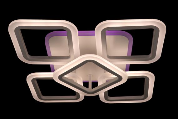 Люстра світлодіодна стельова LED світильник для квартири на стелю лед з пультом 25749 Білий 11х41х55 см. | Зображення 4