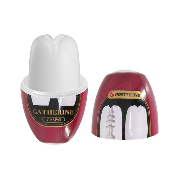 Мастурбатор вагина яйцо PRETTY LOVE CATHERINE Caspar белый, 7.4 х 3.5 см sexstyle | Зображення 6