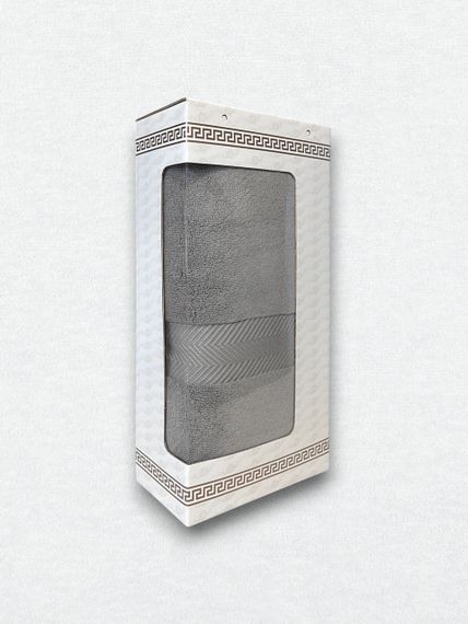 Полотенце махровое SB-5 Kayra 70x140 см. серый | Зображення 1