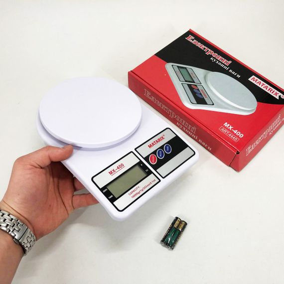 Электронные весы для взвешивания предметов MATARIX, Весы кухонные для мелких продуктов TU-60 | Зображення 1