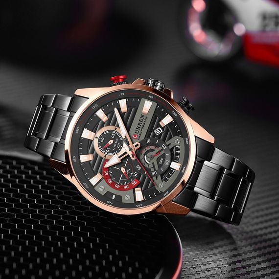 Чоловічий годинник Curren 8415 Black-Gold | Зображення 1