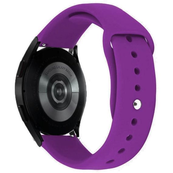 Силіконовий ремінець Sport для Smart Watch 20mm Фіолетовий/Dark Purple