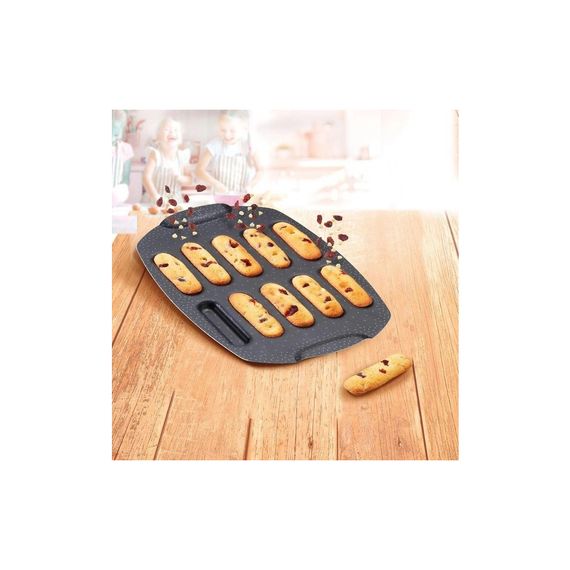 Форма для випікання Tefal PerfectBake, 10 форм, прямокутний 21х29см, алюміній, коричневий (J5734302) | Зображення 1