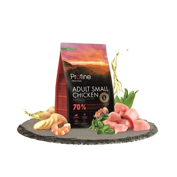 Сухий корм з куркою для собак малих порід Profine Dog Adult Small Breed Chicken & Potatoes, 3 кг | Зображення 1