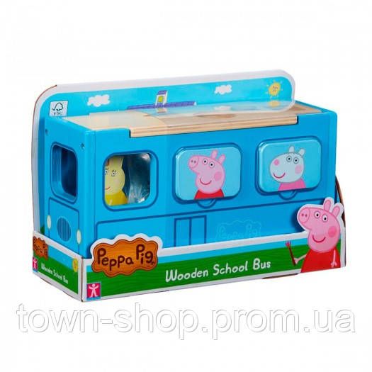Деревянный игровой набор-сортер Peppa - Школьный автобус Пеппы | Зображення 4