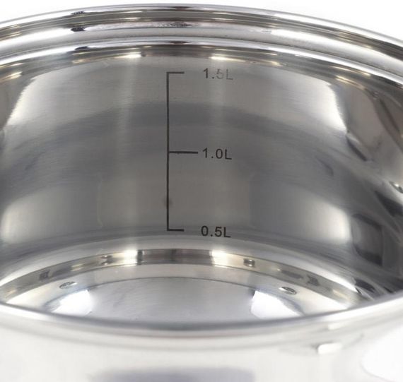 Каструля Ofenbach Casserole з нержавіючої сталі 1700мл зі скляною кришкою | Зображення 1