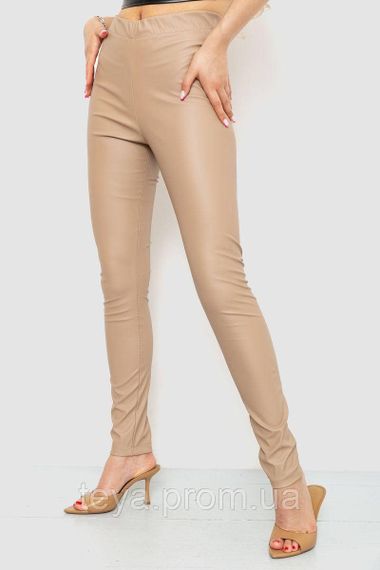 Лосини жіночі цвіт бежевий розмір M FA_007419 | Зображення 2