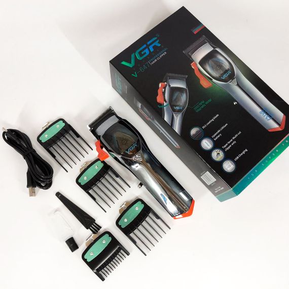 Машинка для стрижки аккумуляторная с насадками VGR, Профессиональная электрическая машинка для стрижки RM-81 | Зображення 3