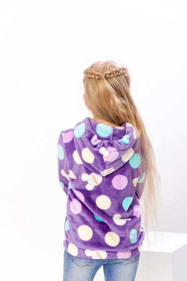 Толстовка для дівчинки (на блискавці) Носи своє 104 Фіолетовий (p-6979-129352) | Зображення 2