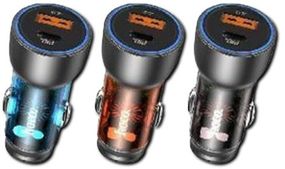 Автомобільний зарядник швидкої зарядки XPRO NZ8 Sprinter 43W PD25W+QC3.0 (37374-01_218)