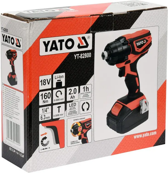 Шуруповерт акумуляторний YATO YT-82800 | Зображення 2