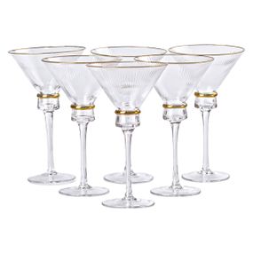Набор из шести бокалов для мартини объемом 300 мл (высокая ножка) HP-16-6