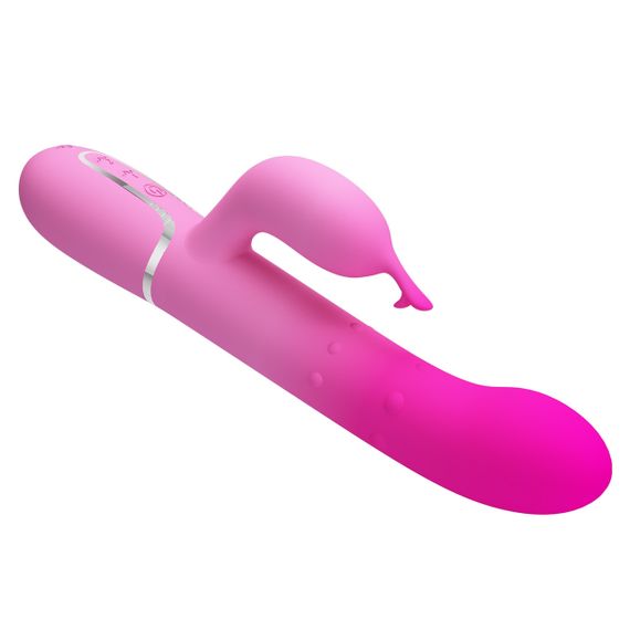 Вибратор-кролик с шариками в корпусе PRETTY LOVE Shima розовый, 22.6 х 3.4 см sexstyle | Зображення 3