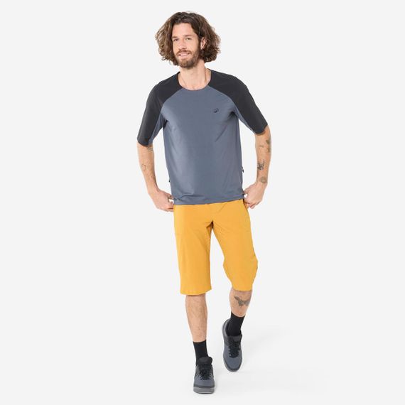 Джерсі чоловіче з короткими рукавами для велоспорту сіре/чорне - 3XL. | Зображення 1