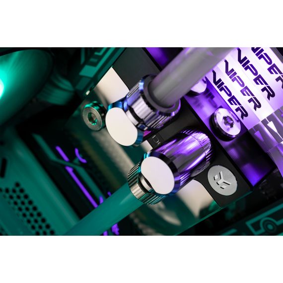 Водоблок Ekwb EK-Quantum Velocity DDC 4.2 PWM D-RGB - 1700 Nickel + Plexi (3831109897539) | Зображення 6