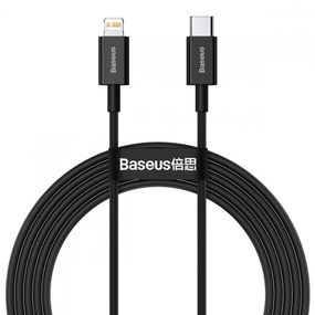 Кабель Baseus Superior Series Fast Charging Type-C to Lightning PD 20W (2m), Черный, 2.0 м