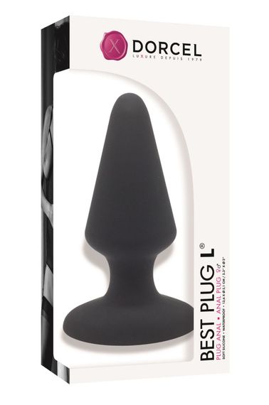 Анальна пробка Dorcel Best Plug L м'який soft-touch силікон, макс. діаметр 5,1 см | Зображення 1