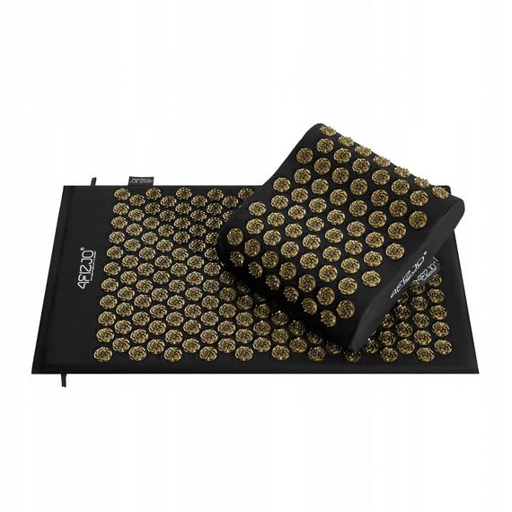 Килимок акупунктурний з подушкою 4FIZJO Ergo Mat Аплікатор Кузнєцова Black/Gold (P-5907739313881) | Зображення 8