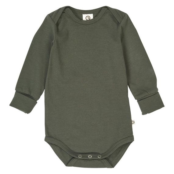 Дитяче боді для новонароджених Green Cotton 56 см Темно-зелений (25111213A)
