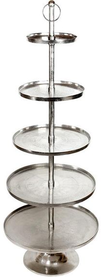 Блюдо ярусное Metallo Nobile,серебро 170см