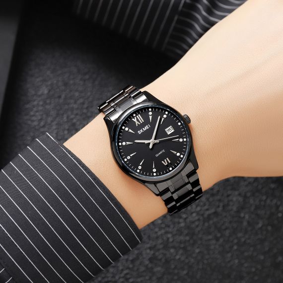 Чоловічий годинник Skmei 2158BKBK All Black | Зображення 2