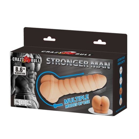 Мастурбатор - Crazy Bull Stronger Man Vibration 8.6" sexstyle | Зображення 8