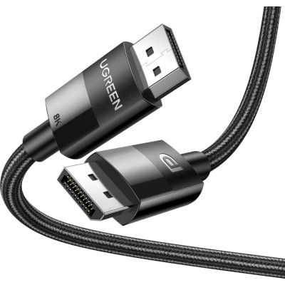Кабель мультимедийный DisplayPort M to DisplayPort M 2.0m V1.4 Ugreen (80392)
