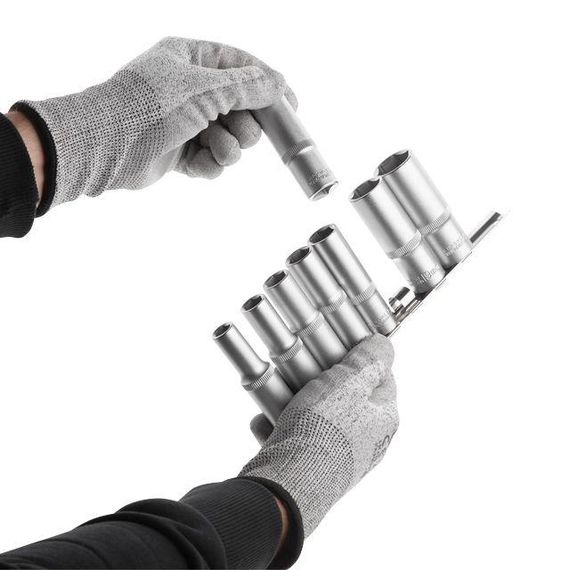 Набір подовжених головок на планці INTERTOOL ET-60091 | Зображення 3