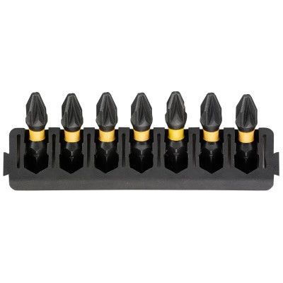 Набор бит DeWALT в касете для Tough Case, FlexTorq, L = 25 мм, Pz2, 7 шт (DT70811)