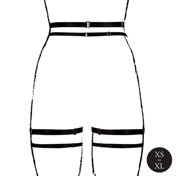 Гартеры Double Strap Garter Belt with Adjustable Sliders sexstyle | Зображення 5