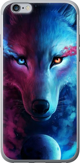 Чехол на iPhone 6 Plus Арт-волк "3999u-48-17620"